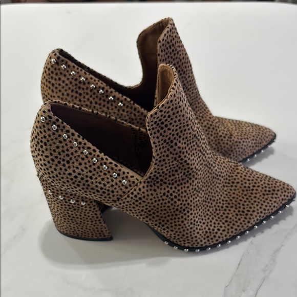 Studded Brown Ankle Boots - Picture 1 of 5